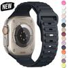 Silicone Strap for Apple Watch Band Ultra 2 49mm 45mm 44mm 42mm 41mm 40mm Soft Wristband Bracelet Iwatch Series 9 8 7 6 SE 5 4 3