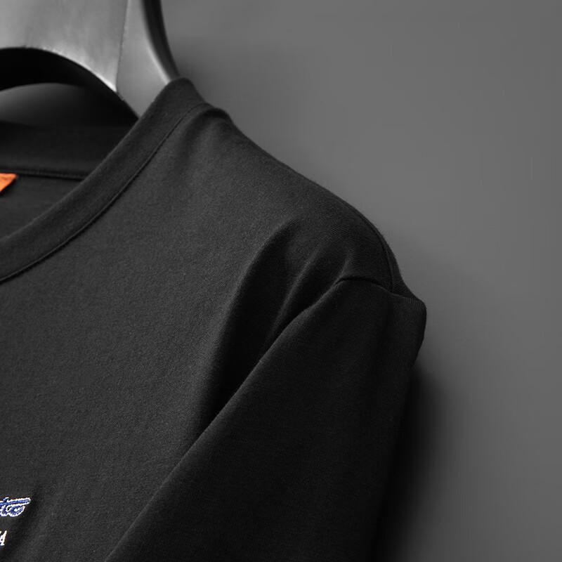 Dibinze Men's Oversized Pure Cotton Short Sleeve T-Shirt