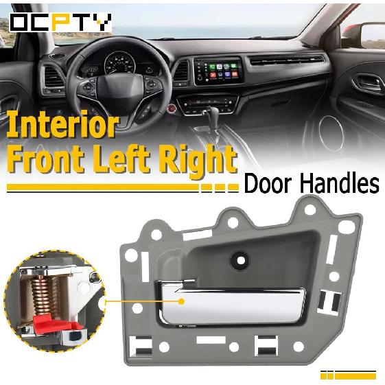 

OCPTY Interior Door Handle Front Driver Left Passenger Right Replacement fit 2005-2011 for Jeep for Grand Cherokee Gray Housing w/Chrome Lever