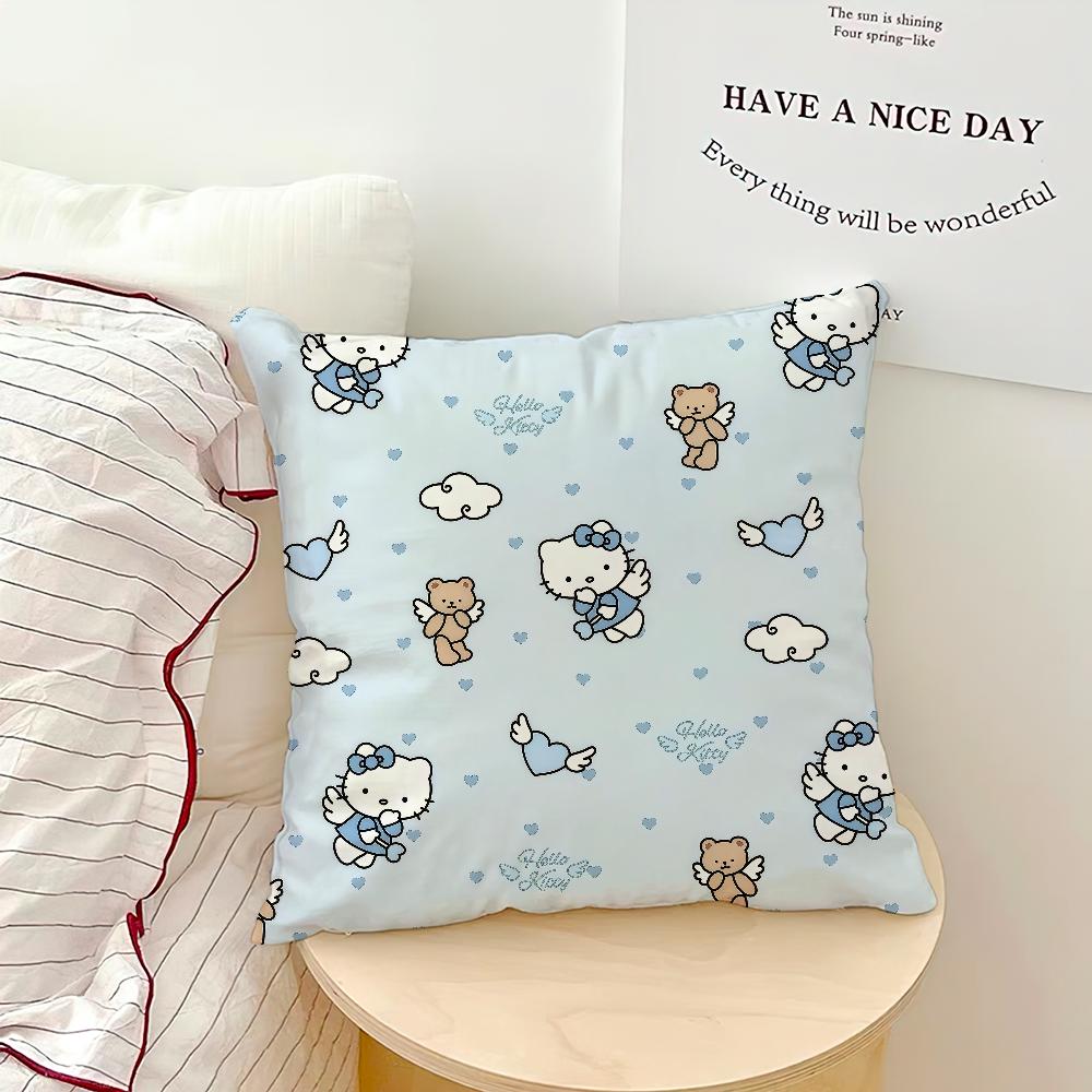 Hello Kitty Character Pillow Case Double Sided Print Ultra Soft Fabric Plush Cushion Dust Resistant Decor Gift Idea