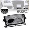 Chrome/Black Front Bumper Grill Grille 8R0853651B Fit Q5 2009-2012