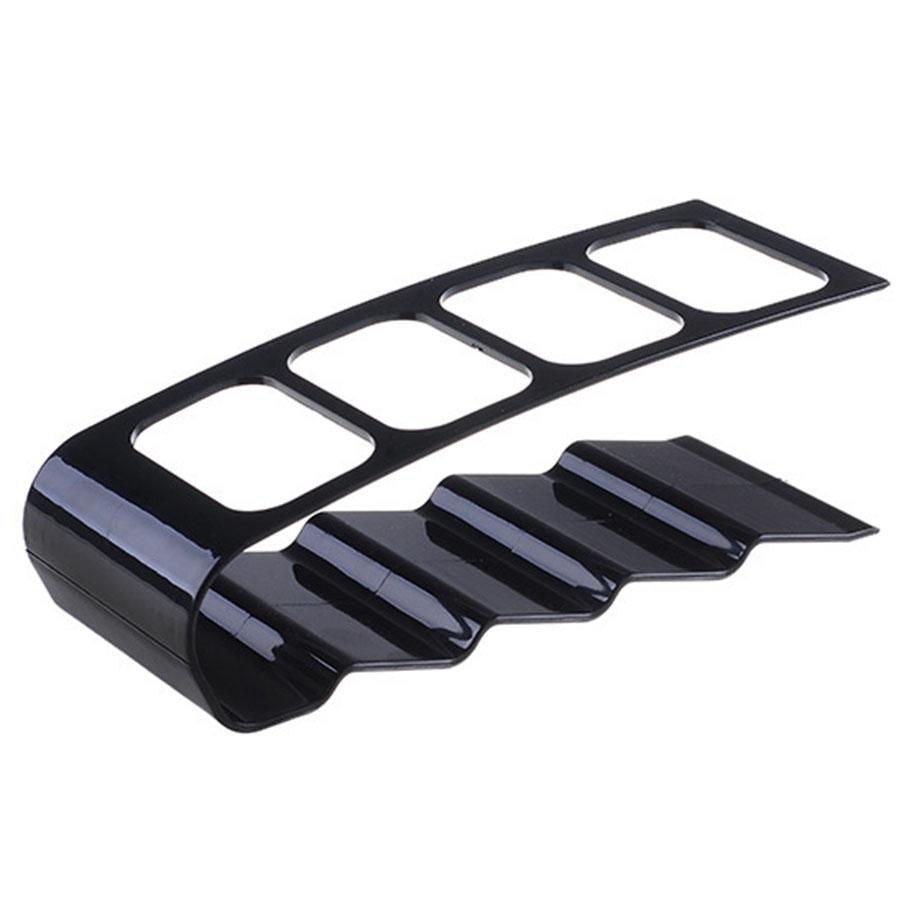 Plastic Remote Control Storage Rack 4 Grid Desktop Organizer Holder for Table Desk