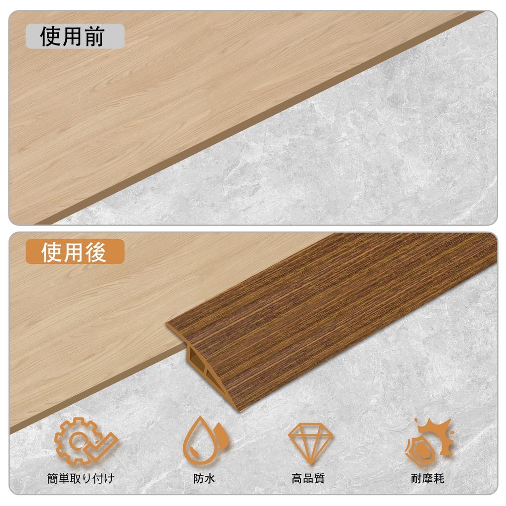 Self-adhesive PVC Ramp for Overcoming Steps, Smooth Finish, Trip-preventing, Floor Transition Strip for Entrances, Hallways, and Stairs, Wheelchair Ac
