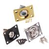 Guitar Input Output Jack Socket Plate Rectangular 1/4 Inch (6.35mm) with Mounting Screws for Electric Guitar Bass Parts