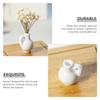 1/12 Dollhouse Mini Ceramic Flower Vase Miniature Flowerpot Planter Desktop Tiny House Accessories