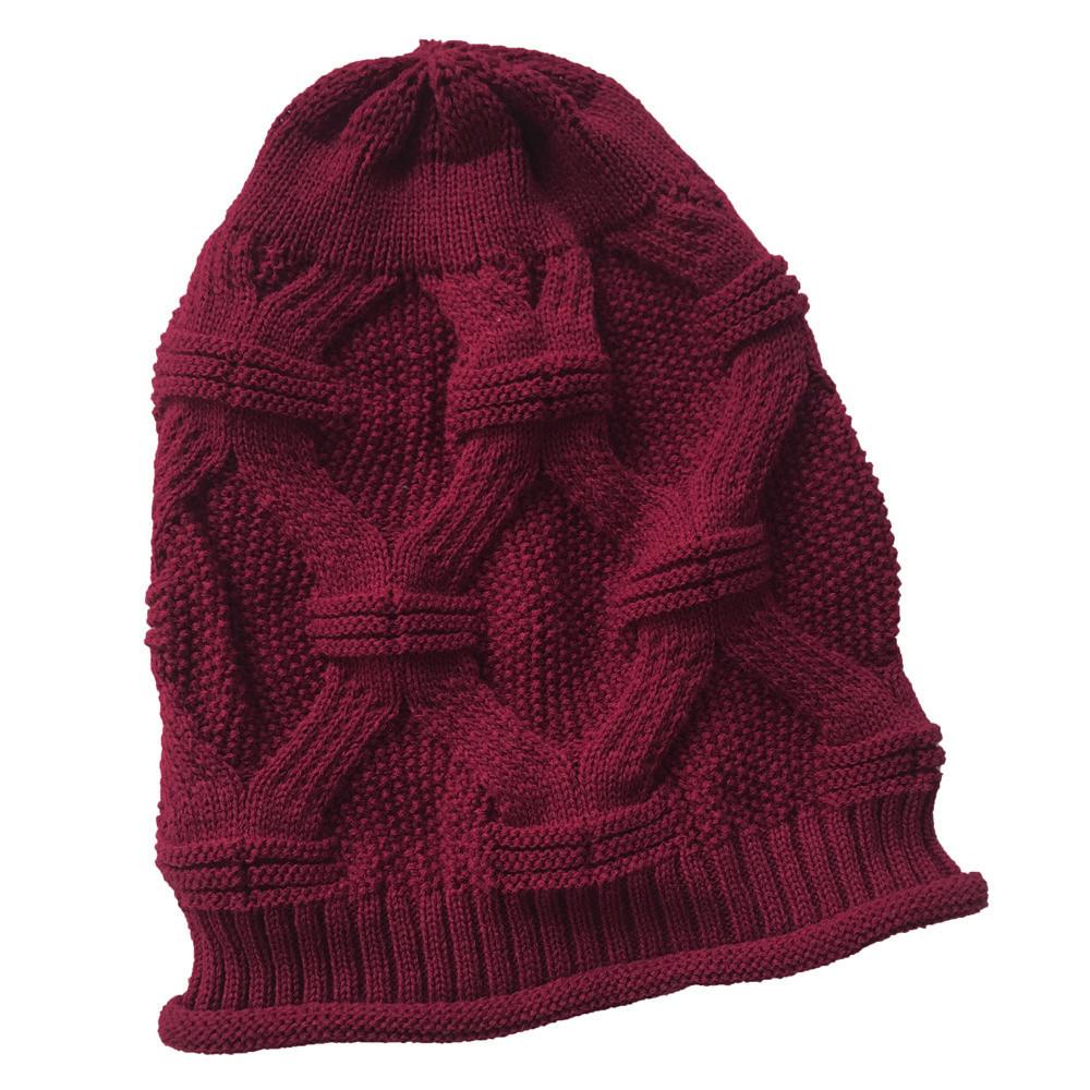 Women Casual Outdoor Knitted Hats Crochet Knit Hip-hop Cap Woolen Caps