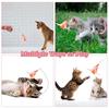 Cat Collar Feather Toy Interactive Cat Feather Wand Toy Hands Free Cat Teaser Wand with Bell Adjustable Collar for Indoor Kitty Solo Play