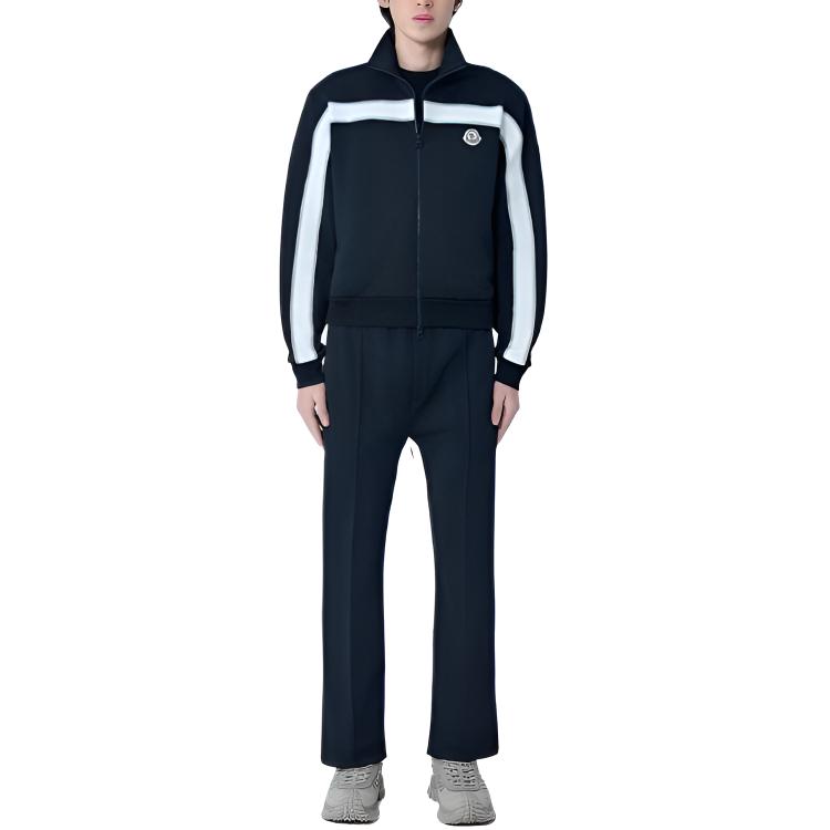 Moncler SS26 Logo Color Block Hoher Kragen Langarm Jacke Herrenjacken L10918G00037899A1999