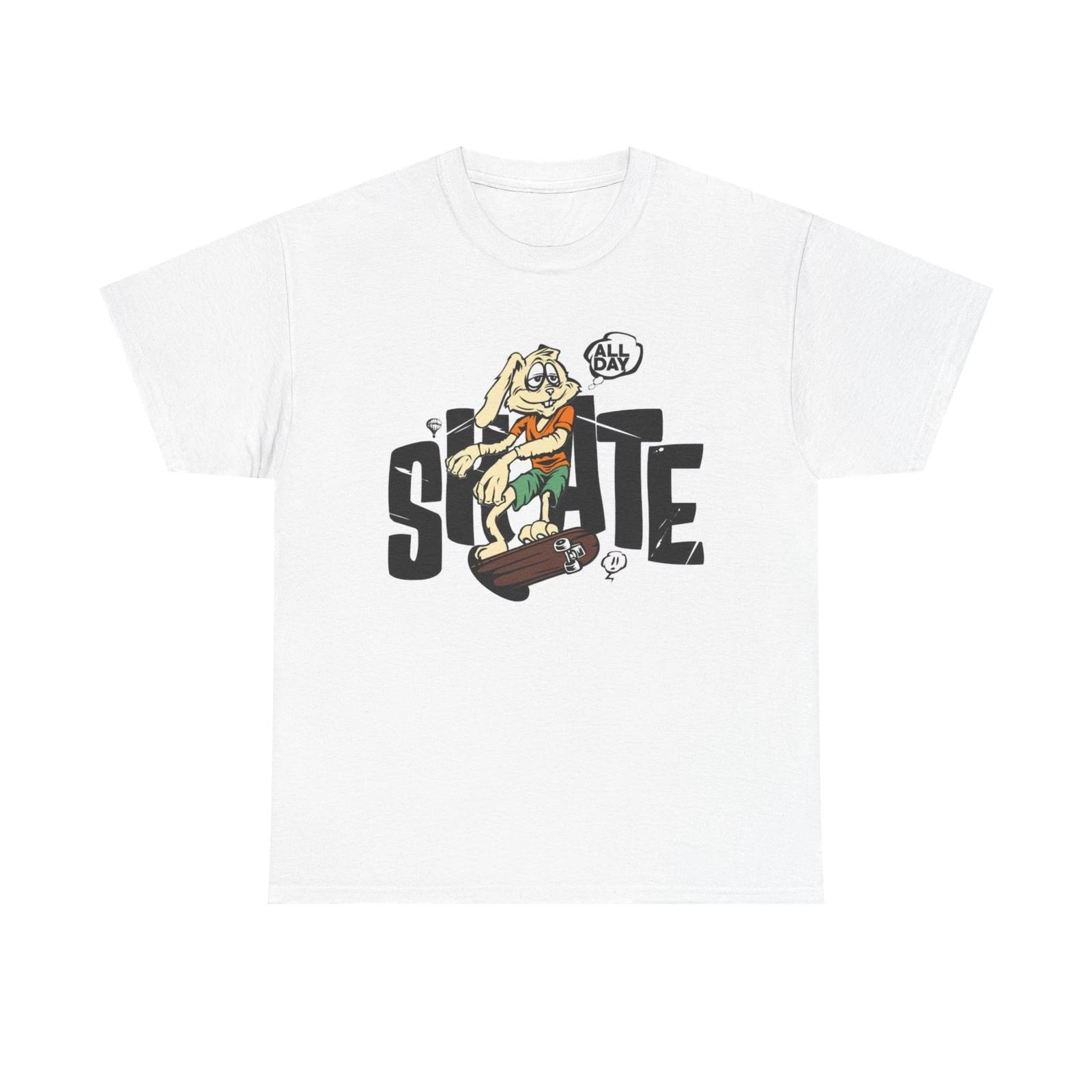 Men s and Women s T-shirts Skate All Day XXXXL