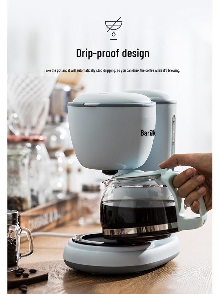 Tetera Cafetera de Goteo Bear 600ml, Blanco (KFJ-A06N2) / Azul (KFJ-A06K1)