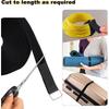 1PACK 1 inch x 32 feet Velcro straps with 50 metal buckles, adjustable fastening cable straps, cut length fastening straps