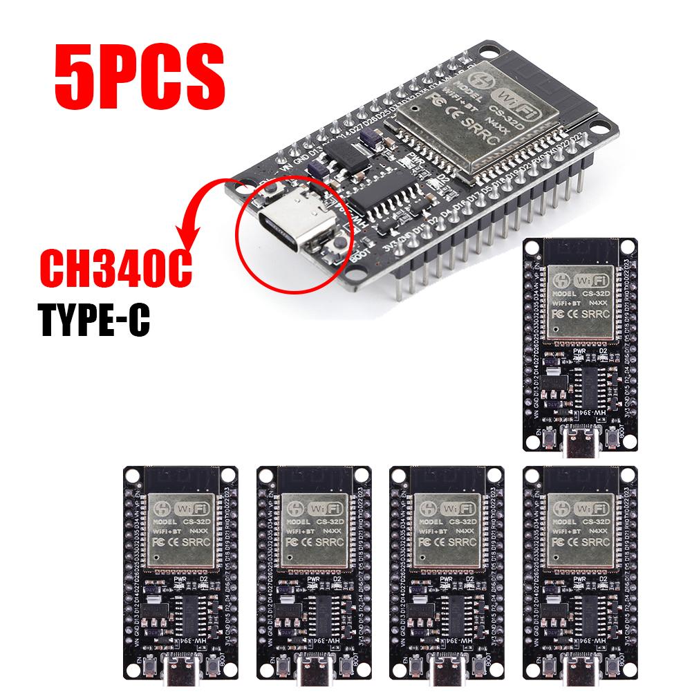 ESP32 -32 Entwicklungsboard TYP-C CH340C/ USB CP2102 WiFi+Bluetooth Ultra-Niedriger Stromverbrauch Dual-Core Drahtlosmodul