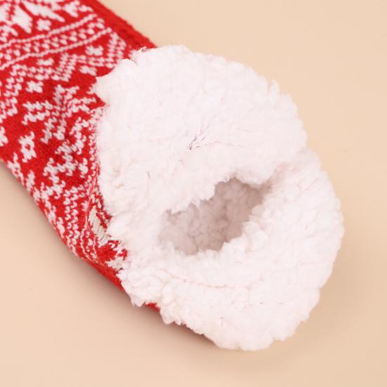 1 Paar USB Elektrisch Beheizte Socken Unisex Winter Gestrickt Flauschig Fleece Haussocken Hausschuhe Rutschfest Thermisches Heizkissen Fußwärmer