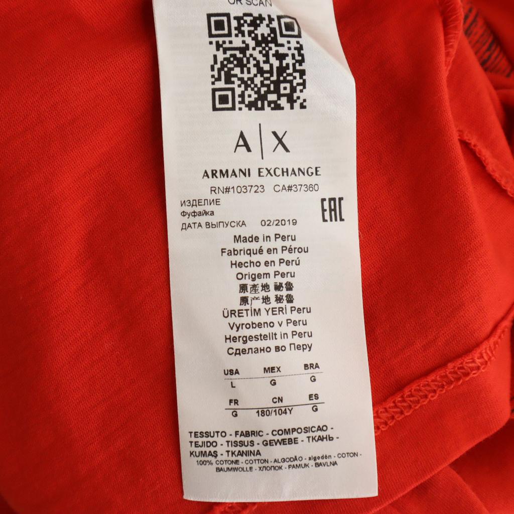 ARMANI EXCHANGE Short sleeve V neck T-shirt L Red Men's Used