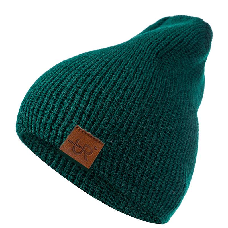 Bonnet Tricoté Hiver LA - Couleur Bleu Clair, Unisexe Adulte, Style Hip Hop, Confortable Et Chaud