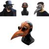 Plague Doctor Bird Mask With Long Nose Beak For Authentic Halloween Cosplay Look