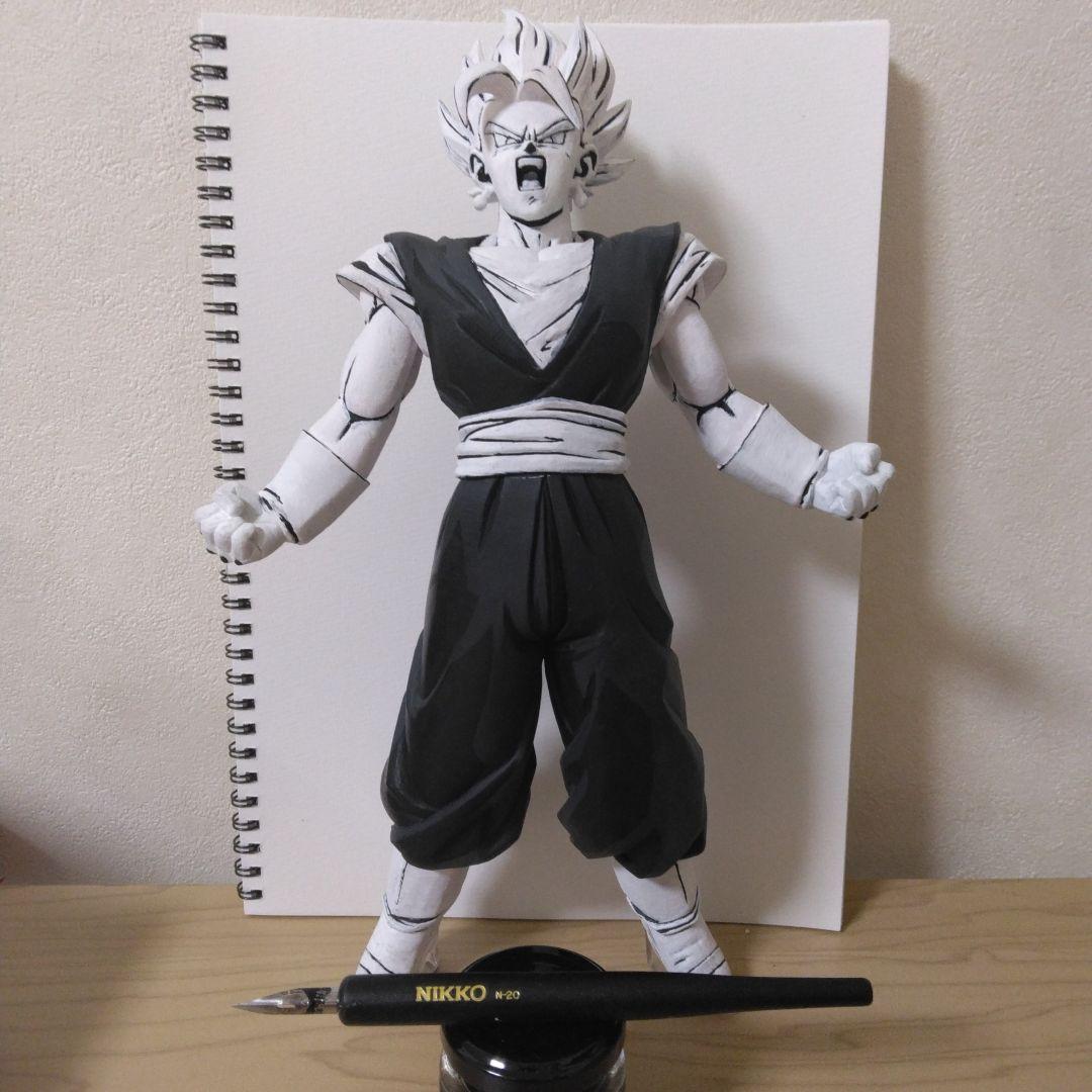 

[USED] Dragon Ball Vegito figure repainted in manga style