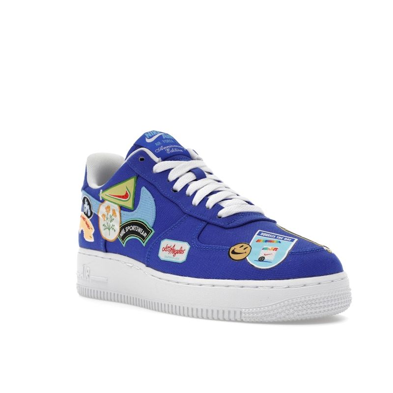 Nike Air Force 1 07 Patched Up - Los Angeles Women Sneakers Blue Racer-Blue University-Blue DX2306-400