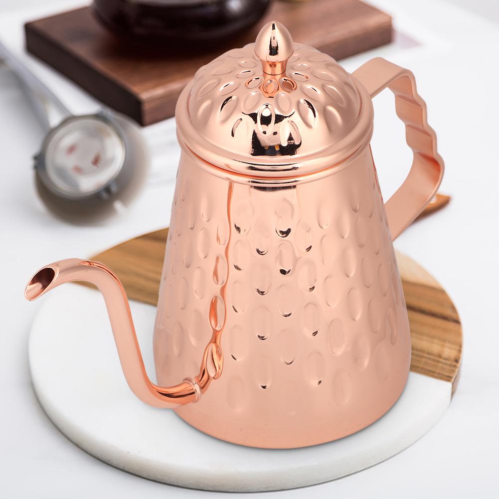 Wave Point Stainless Steel Coffee Drip Pot Pouring Drip Kettle Long Mouth Hand Punch Coffee Pots