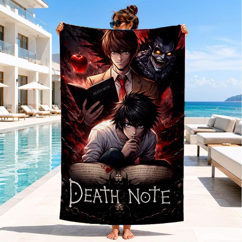 Death King And Apple Beach Towel, Super Soft Microfiber, Perfect Gift for Her/Him, Birthday, for Pool, Beach, Travel, Decor Beach Party