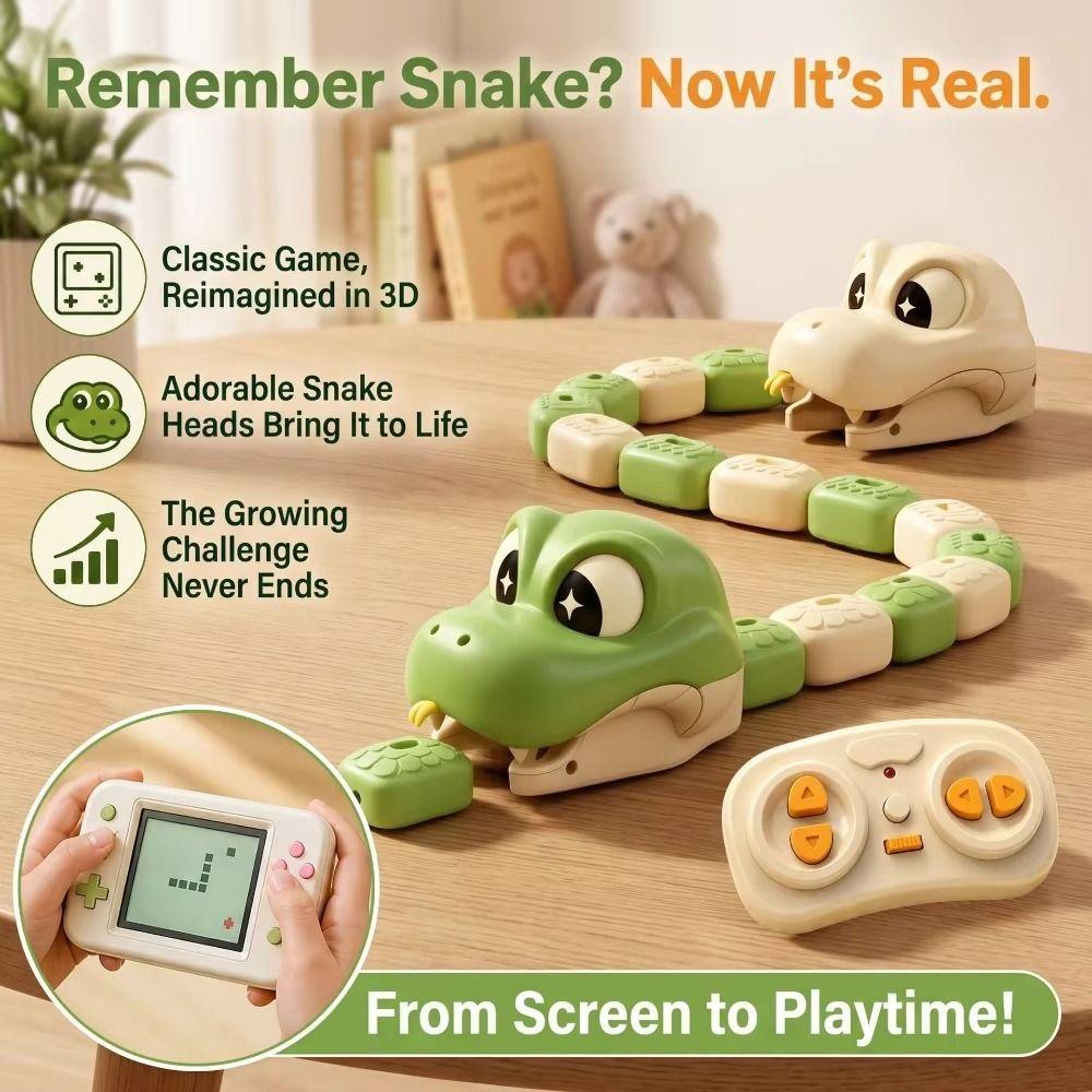 Rechargeable Remote Control Car Magnetic Magnetic RC Car Fun Game Greedy Snake Car Indoor Play