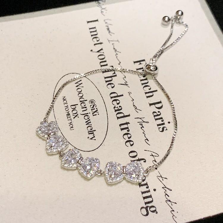 Summer 2024 Trendy Butterfly Shape Hand Chain With Zircon Accents For Ladies