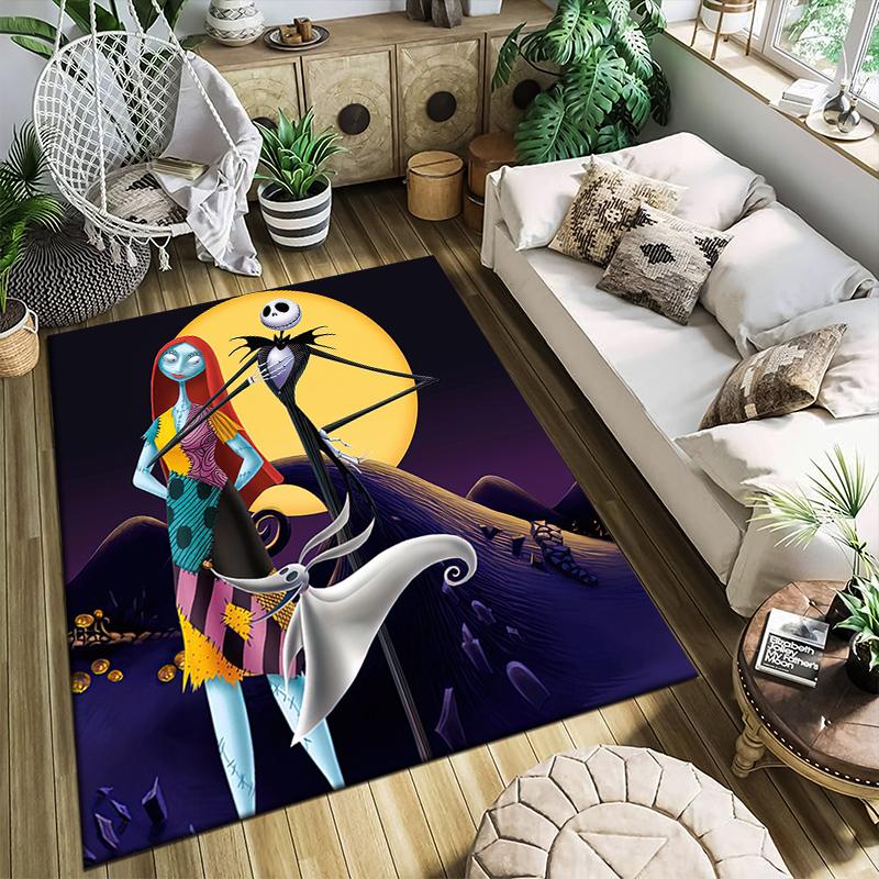 1PC The Nightmare Before Christmas Rug - Home Decoration Carpet For Living Room Bedroom Flooring Computer Chair Area Rug