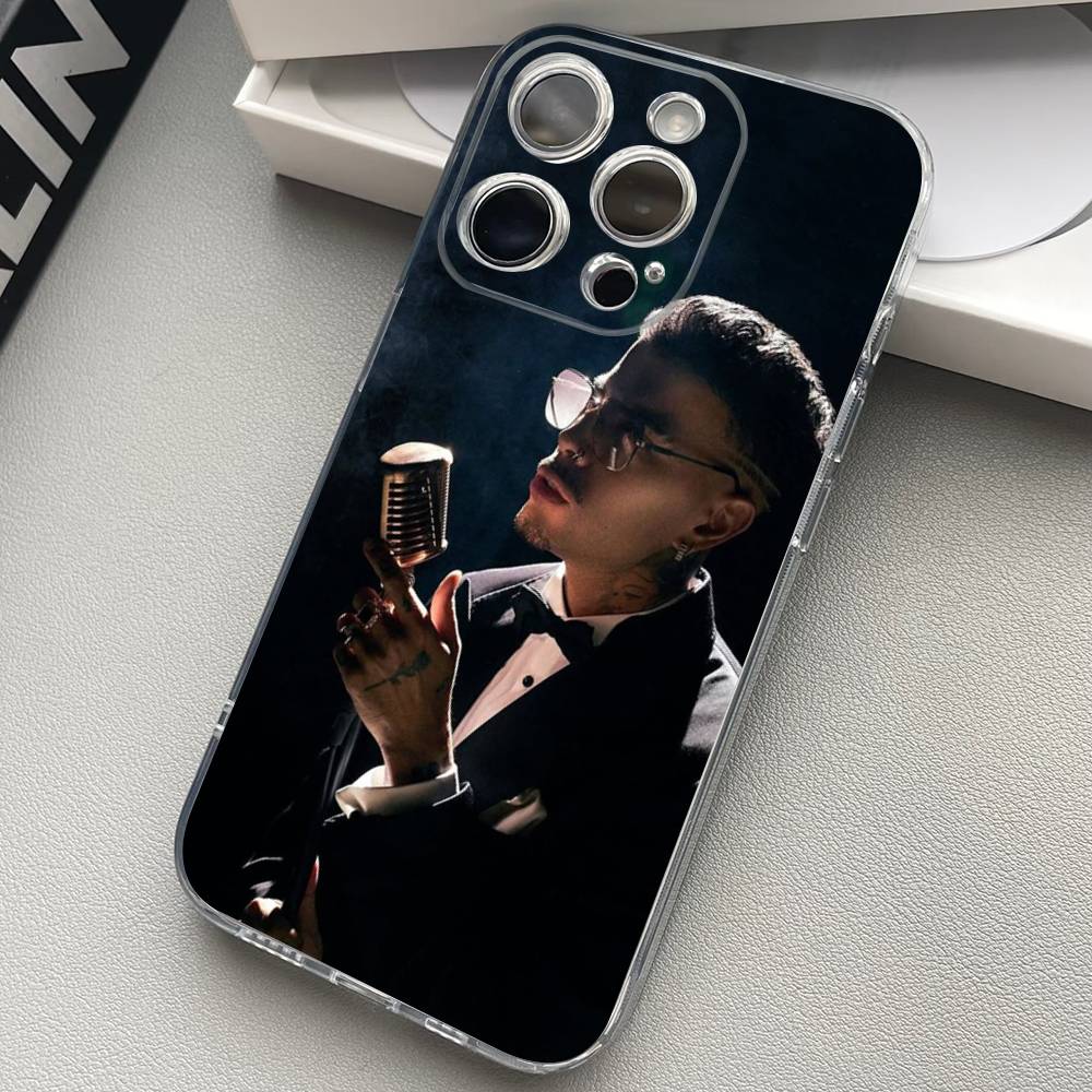 Singer R-Rauw Alejandro Phone Case For iPhone 17 16 15 14 13 11 12 Pro Max Mini Plus Shockproof Transparent Soft TPU