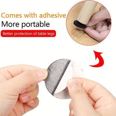 12/180pcs Seat Furniture Silent Pads Table Chair Foot Protection Multi-functional Sticky Mat Set Anti-Slip Home Floor Protector