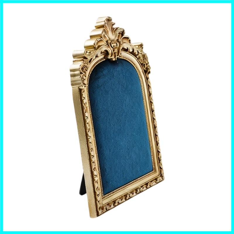 X6HE Ornamental Resin Jewelry Holder Photo Frame Earring Organization Decorative Shelf for Home and Shop Displays