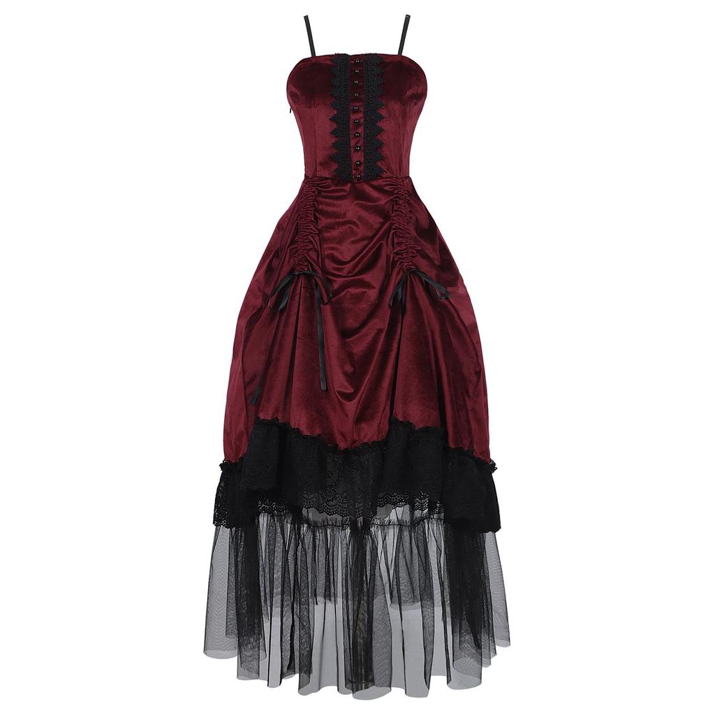 Halloween Gothic Witch & Vampire Costume for Adults