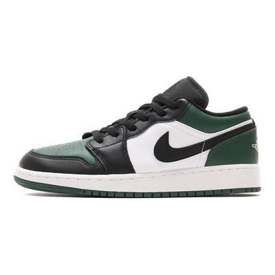 Baskets Air 1 Low GS Green Toe Enfants Noble-Green Pollen Blanc 553560-371