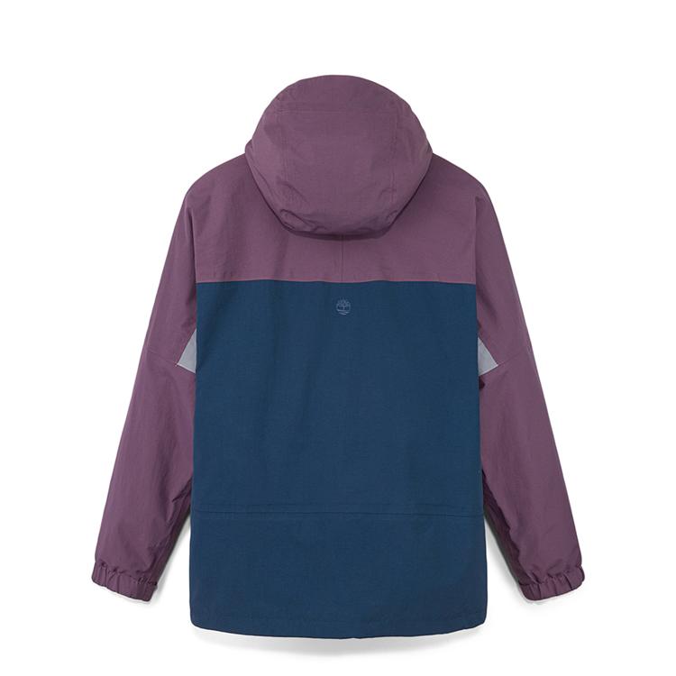 Timberland Waterproof Windproof Stand Collar Zipper Jacket Men Jacket Violet Meteor A68XFESS