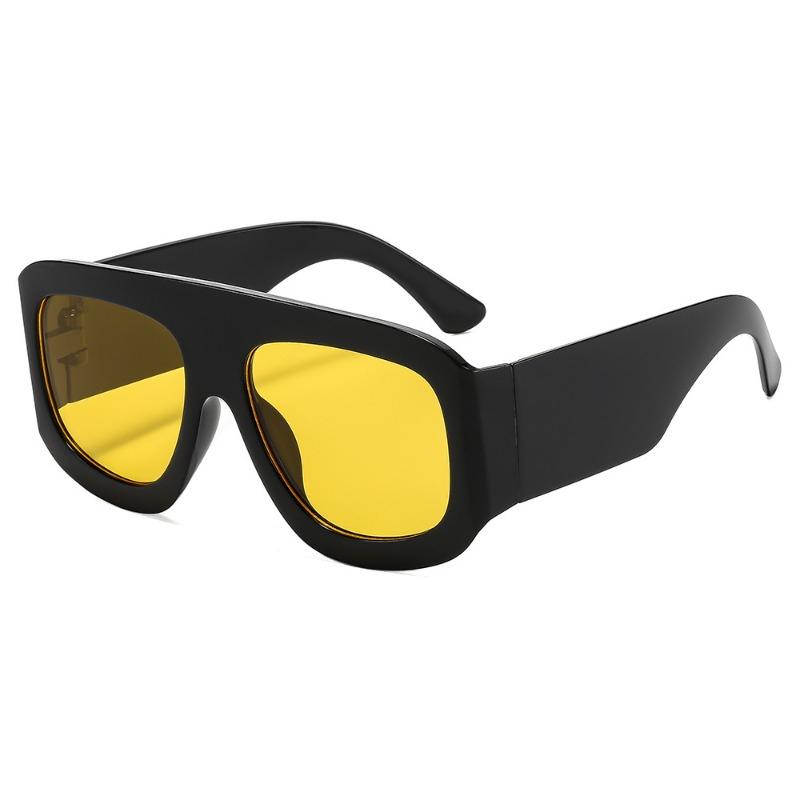 Oversized Thick Frame Aviator Sunglasses Fashion Cool Unisex Sun Glasses