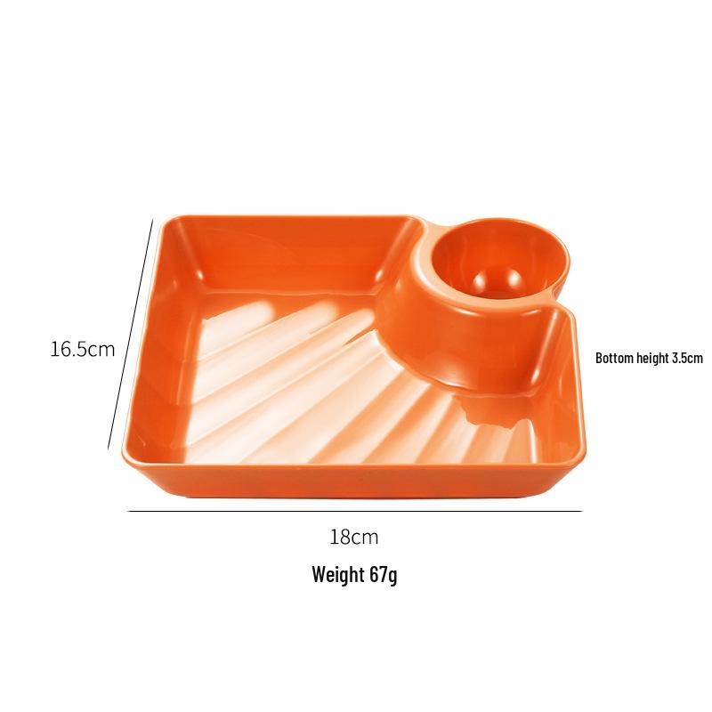 Japanische PP Verdickte Plastik Dipsaucen- & Sushiplatte