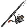Complete Carbon Sea Fishing Rod Kit with Artificial Bait