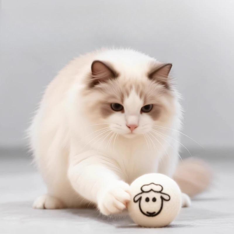 Cat Toys, Wool Balls, Prey, Silent Balls, Cat Toys, Chases, Self-entertainment, Boredom Relief Tools, Energy-consuming Cat Toys