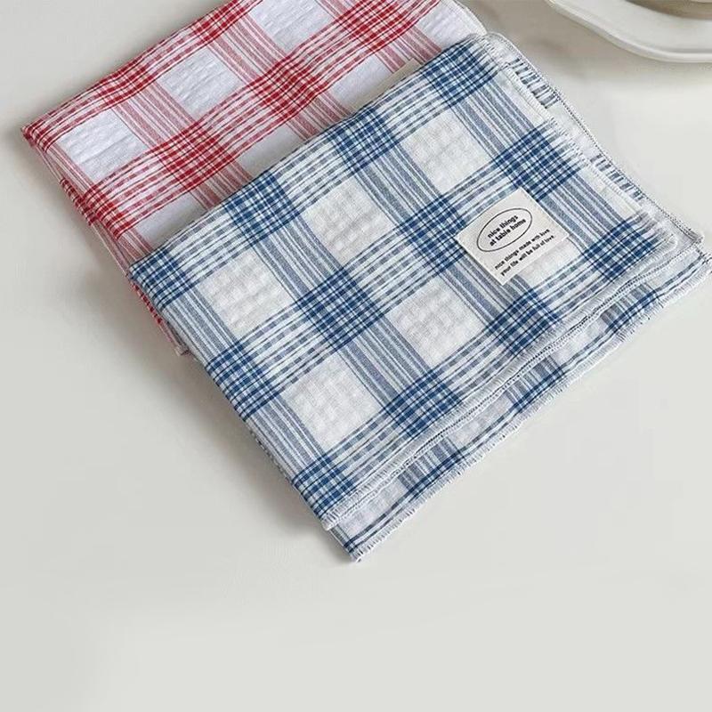 30*40cm Rectangular Design Photography Props Tablecloth Washable Stripe Ornament Cotton Slip-resistant 2 Colors