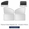 2/4Pcs Magnetic Car Window Sun Shade Blackout Car Privacy Curtains Car Window Covers  Road Trip
