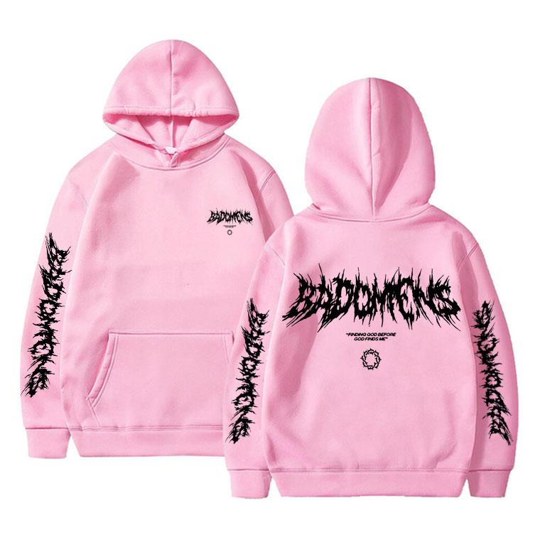 Bad Omens Band Gott finden bevor Gott mich findet Grafik Hoodie Herren Damen Fleece Baumwolle Sweatshirts Herren Rock Punk Stil Hoodies