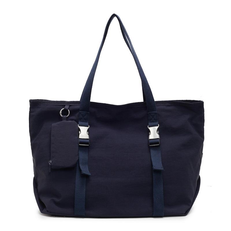 Bolsa de lona de grande capacidade feminina versátil tendência Harajuku estilo tooling funcional bolsa mensageiro bolsa de ombro de estudante