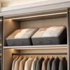 Fabric Storage Bags with Clear Window - Foldable Zipper for Clothes Blankets Bedding