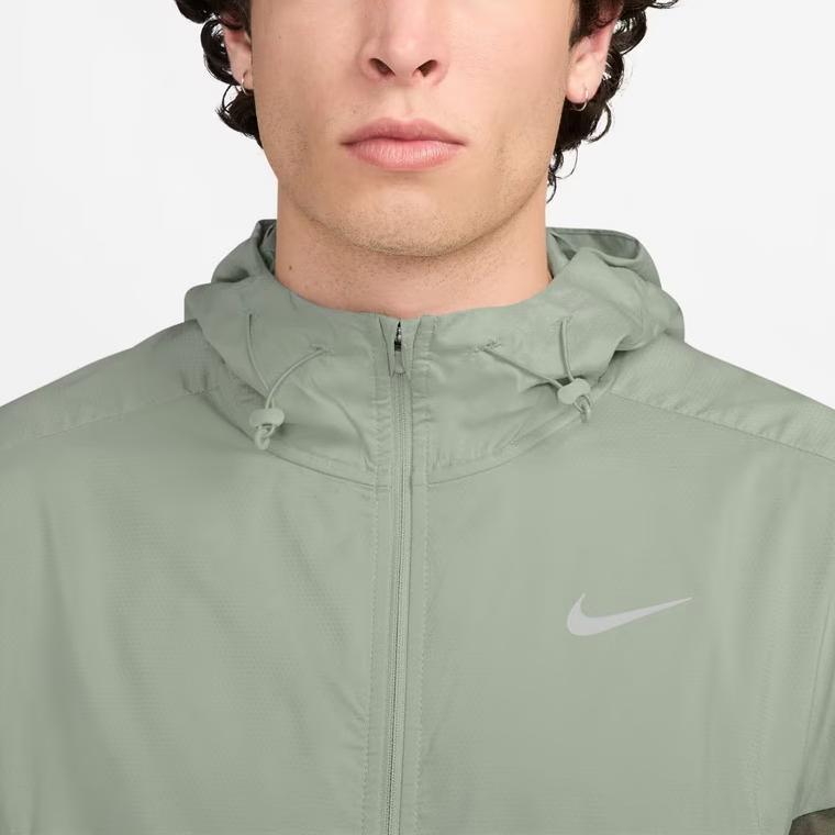 Nike Color Block Hooded Waterproof Long Sleeve Jacket Men jackets Green FB7541-370