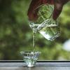 Japanese Style Hammer Pattern Glass TeaCup Heat Resistant Tea Separator Tea Divider Handmade Kung Fu Tea Set Accessories 200ML