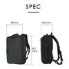 Ballistic Spirit Reise Rucksack L, BS-3113, Schwarz, 36L A3 Rucksack, Passt für 15,6-Zoll Laptops, 3-4 Nächte, YKK AGS Zero Gravity Nylon