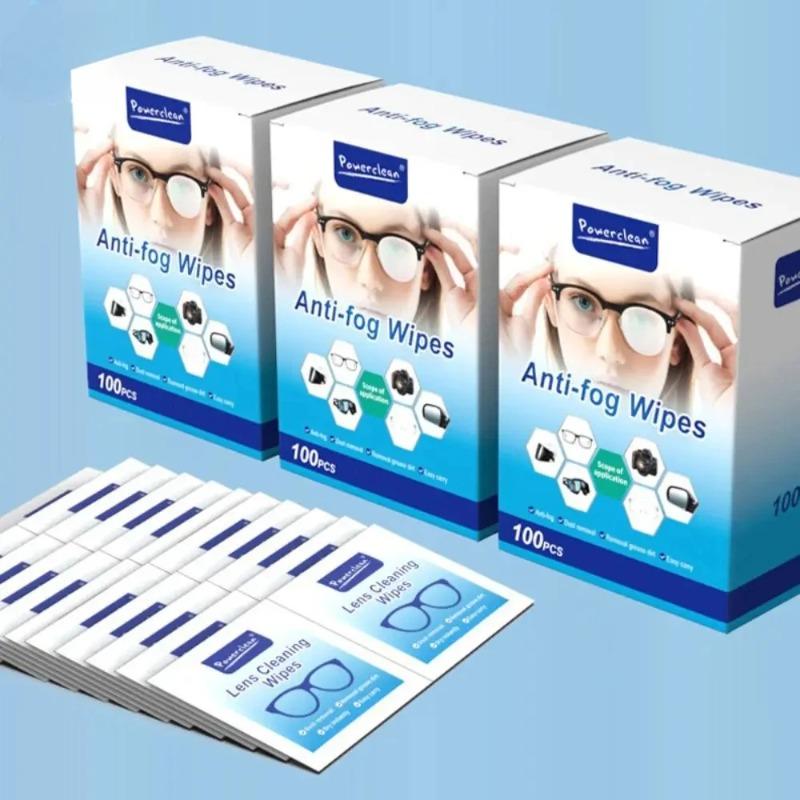 100pcs disposable anti fog cleaning wipes,dustproof,degreasing,quick drying,screen cleaning for mobile phones,computers,cameras