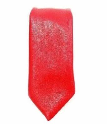 Neck Tie Genuine Designer Real Leather Neck Tie Formal Lambskin Casual