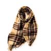 Plaid Scarf Christmas Sweet 2025 Winter Imitation Cashmere Scarf Warm Double-sided Printed Shawl Scarf