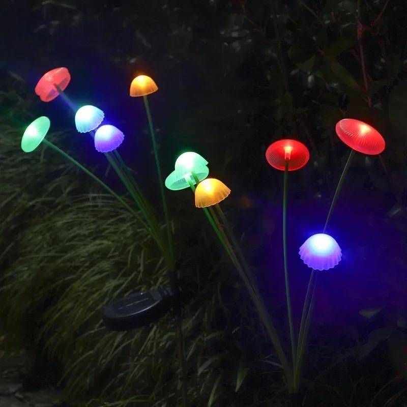 1/3/5 stk 6LED Sopplys Manetlampe Utendørs Vanntett Solcelle Hagebelysning for Villa Hage Gårdsplass Park Dekorlampe