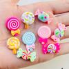 20 Pcs New Cute Kawaii Cartoon Candy Lollipop Resin Cabochon Scrapbooking Diy Jewelry Earwear Craft Decoration Accessories A100